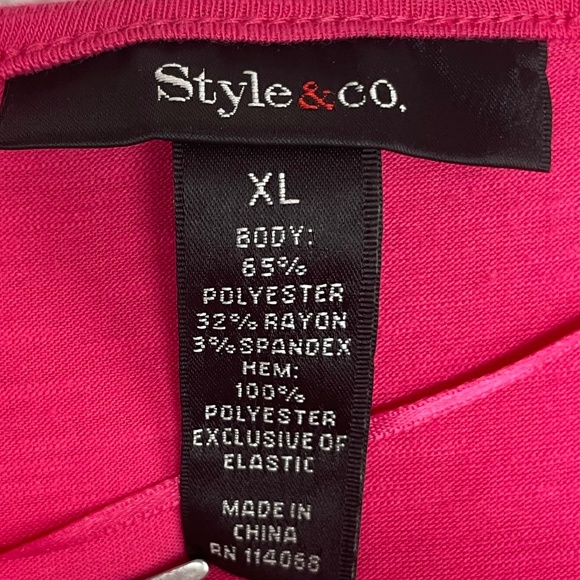 Women’s  Pink XL Style & Co.Top - Picture 9 of 13